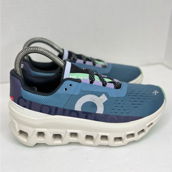 On Cloudmonster Womens Size 6M Dust/Vapor 61.98081 Worn 1x Indoors 99% New - Picture 4 of 16